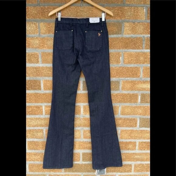 M.i.h Jeans Women's Blue Marrakesh High-rise Kick-flare Jeans 27 - Picture 9 of 15